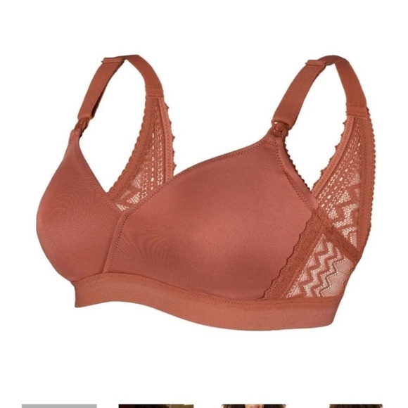 Cache Coeur maternity and nursing bra terracotta - Picture 3 of 9